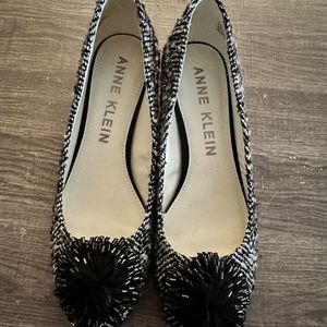 Anne Klein “Happy” SZ 10 Tweed Block Heel Pumps! New!